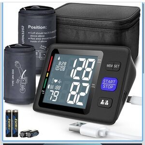 Blood Pressure Machine Upper Arm, 2 Size Cuffs M/L And XL, Medium/Large/401